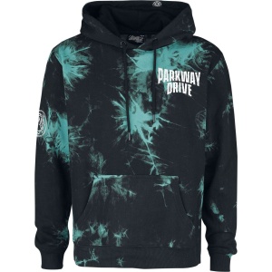 Parkway Drive EMP Signature Collection Mikina s kapucí cerná/tyrkysová - RockTime.cz