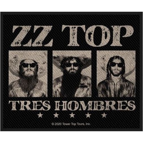 ZZ Top Tres hombres nášivka cerná/šedá - RockTime.cz