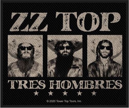 ZZ Top Tres hombres nášivka cerná/šedá - RockTime.cz