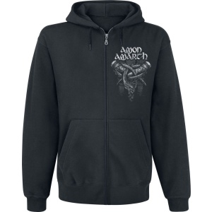 Amon Amarth Carved Skull Mikina s kapucí na zip černá - RockTime.cz