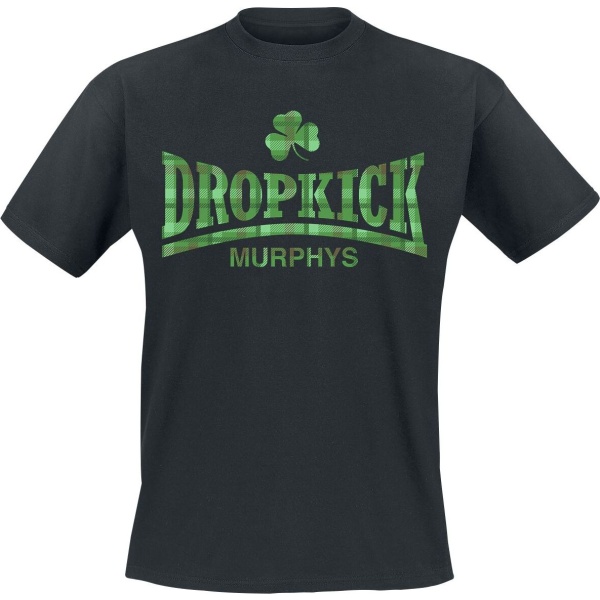 Dropkick Murphys Fighter Plaid Tričko černá - RockTime.cz