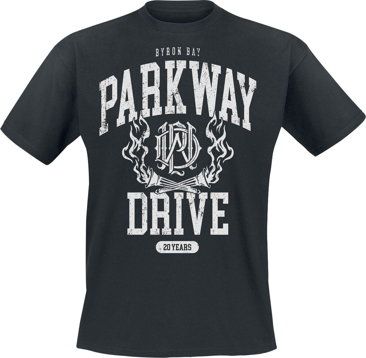 Parkway Drive 20 Years Crest Tričko černá - RockTime.cz