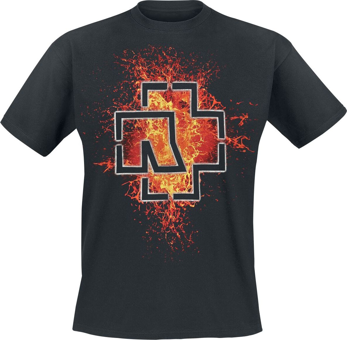 Rammstein Lava Logo Tričko černá - RockTime.cz