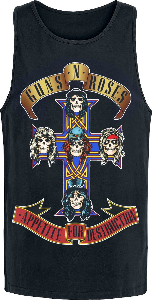 Guns N' Roses Appetite For Destruction Tank top černá - RockTime.cz