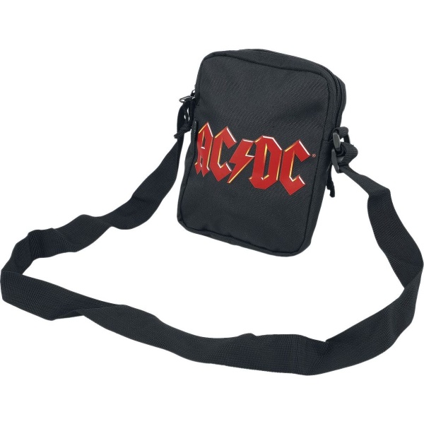 AC/DC Rocksax - AC/DC Logo Taška pres rameno cerná/cervená - RockTime.cz