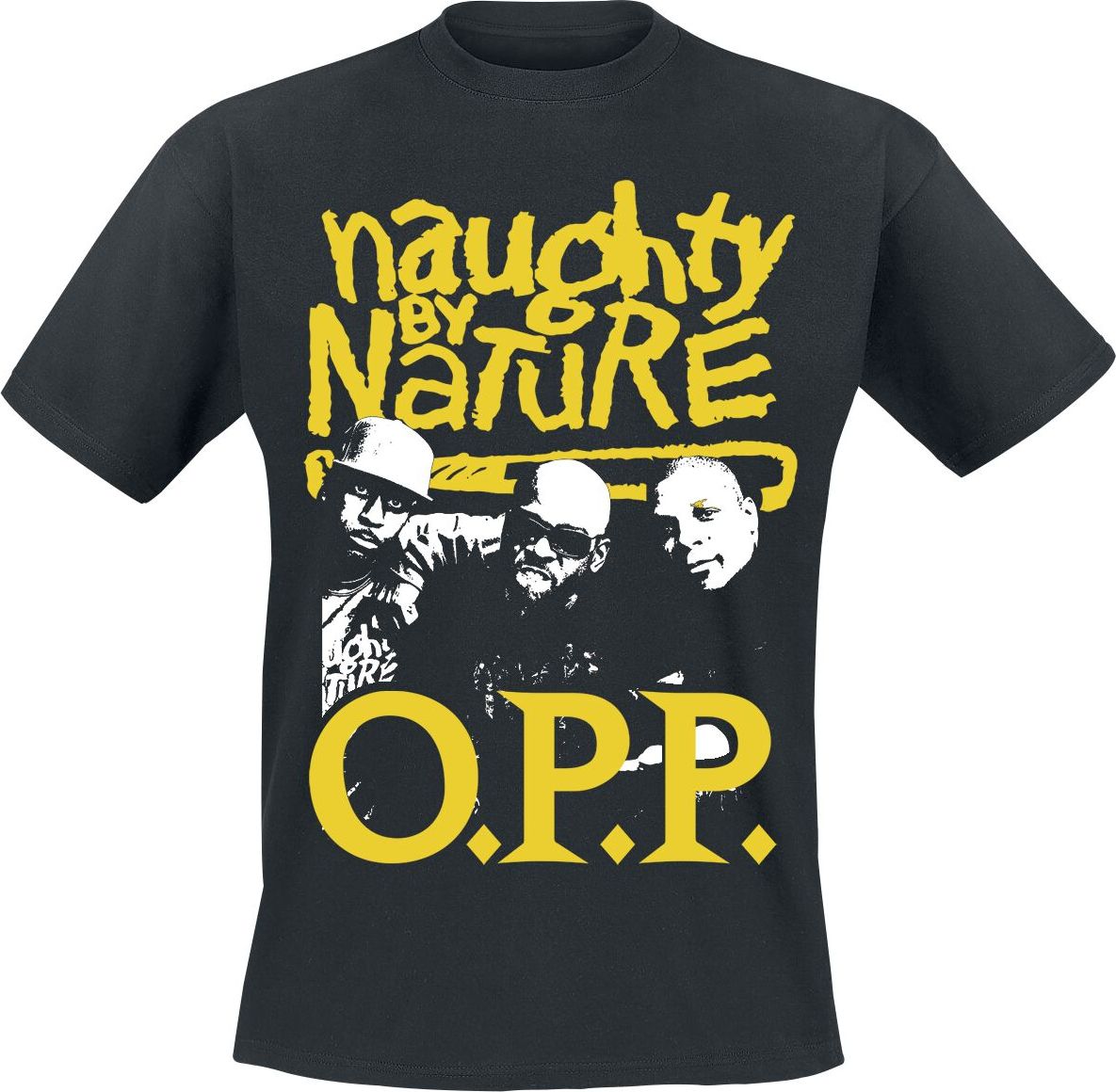 Naughty by Nature Vintage OPP Tričko černá - RockTime.cz