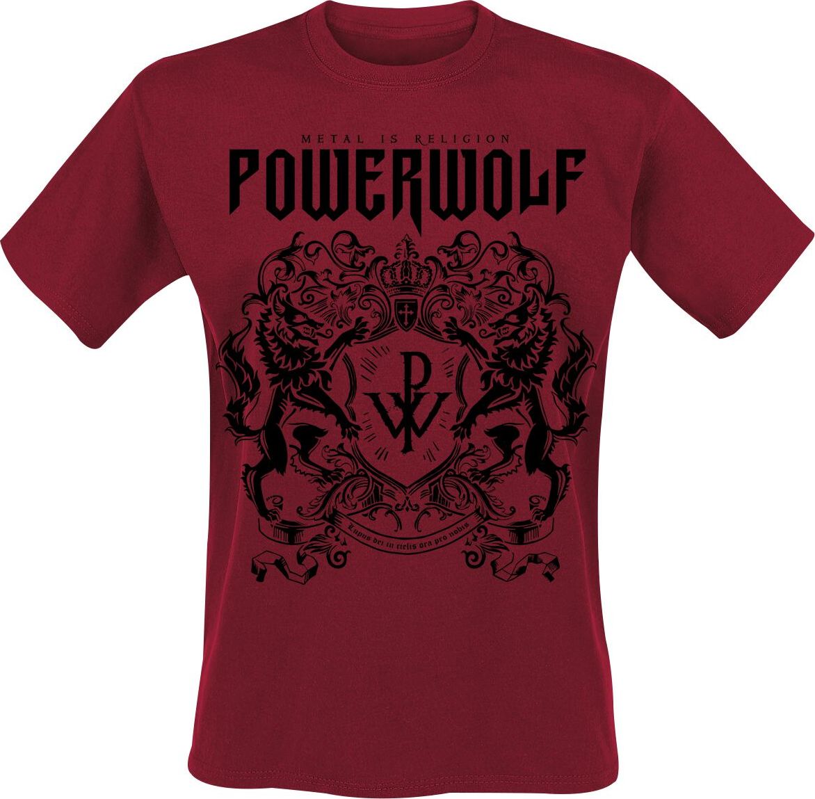 Powerwolf Logo (red) Tričko červená - RockTime.cz