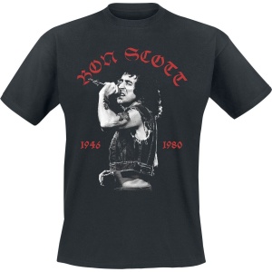 Bon Scott Live Photo Tričko černá - RockTime.cz