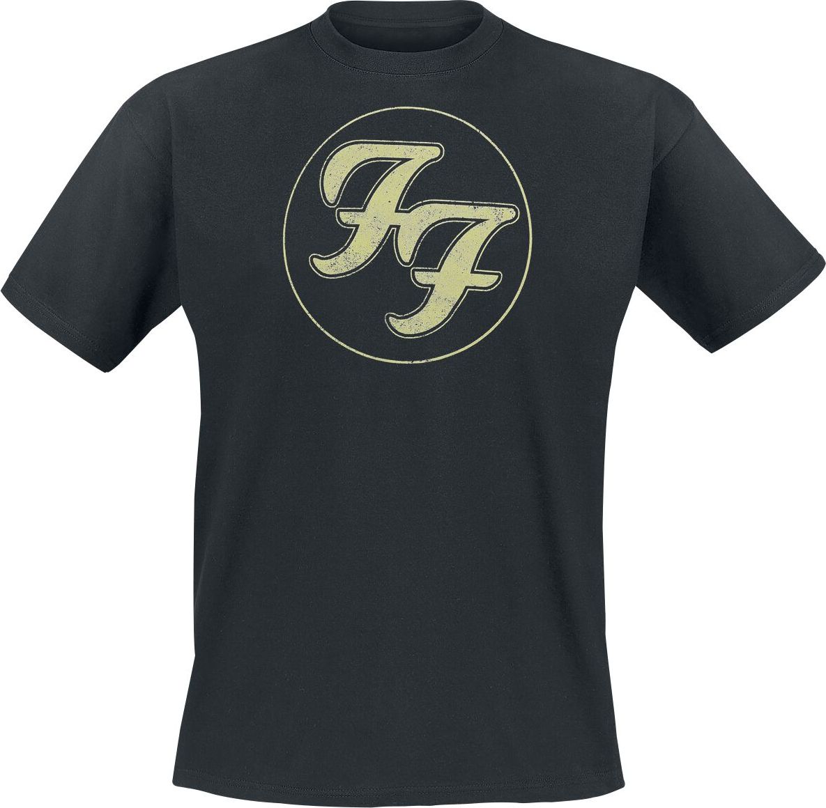 Foo Fighters Logo In Circle Tričko černá - RockTime.cz