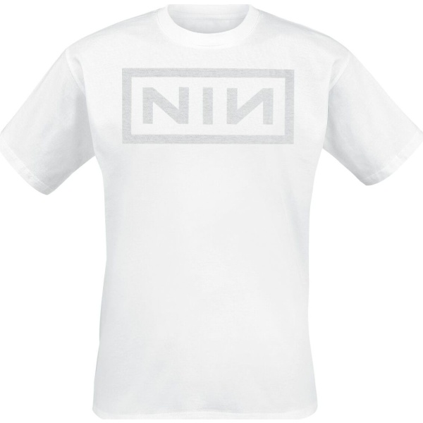 Nine Inch Nails Classic Logo Tričko bílá - RockTime.cz