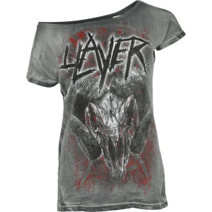 Slayer Mongo Logo Dámské tričko tmavě šedá - RockTime.cz