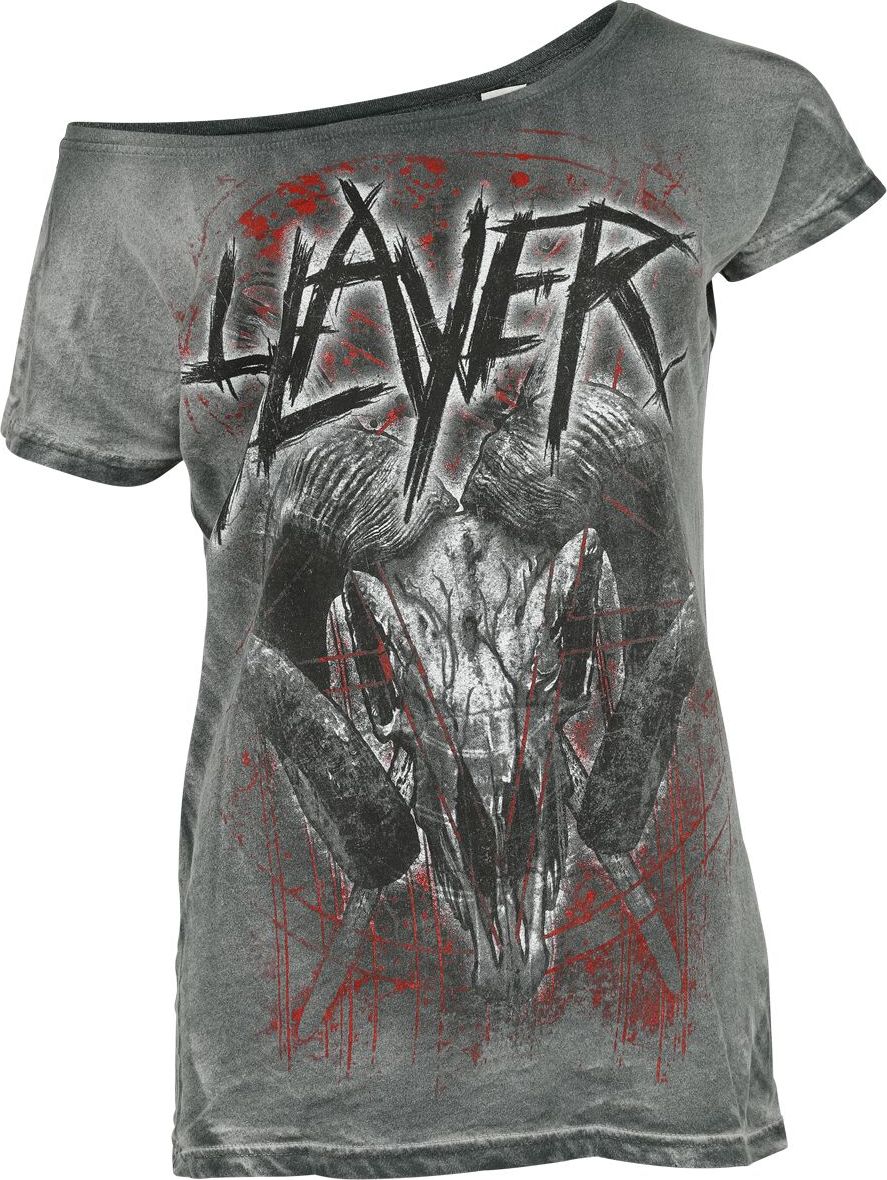 Slayer Mongo Logo Dámské tričko tmavě šedá - RockTime.cz