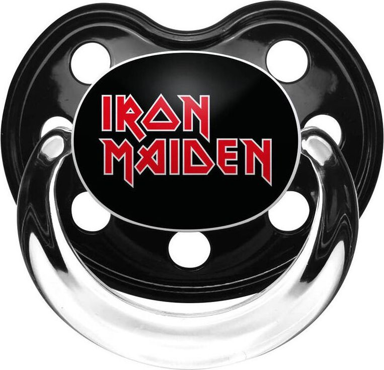 Iron Maiden Iron Maiden Logo Dudlík cerná/cervená - RockTime.cz