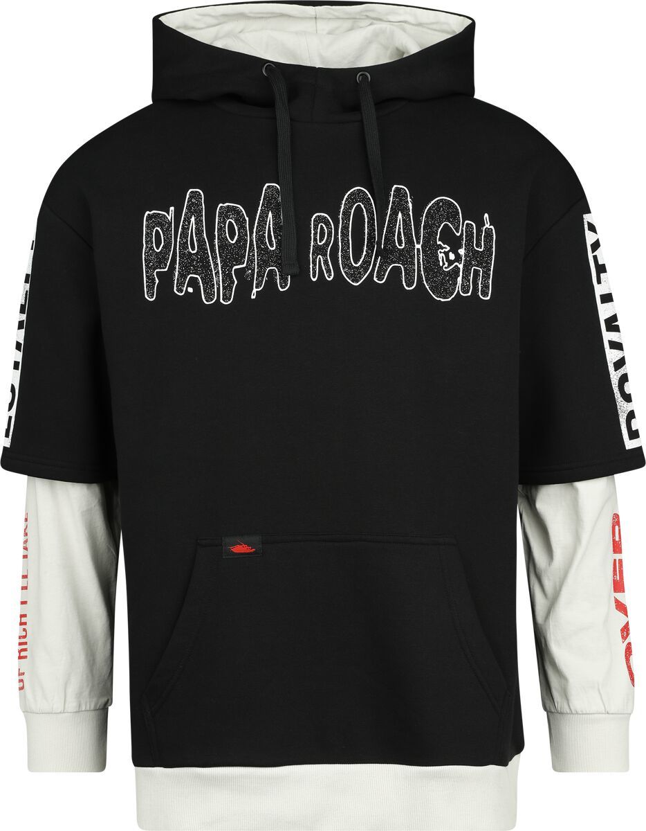 Papa Roach EMP Signature Collection Mikina s kapucí cerná/šedá - RockTime.cz