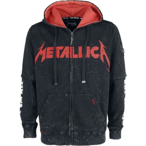 Metallica EMP Signature Collection Mikina s kapucí na zip černá - RockTime.cz