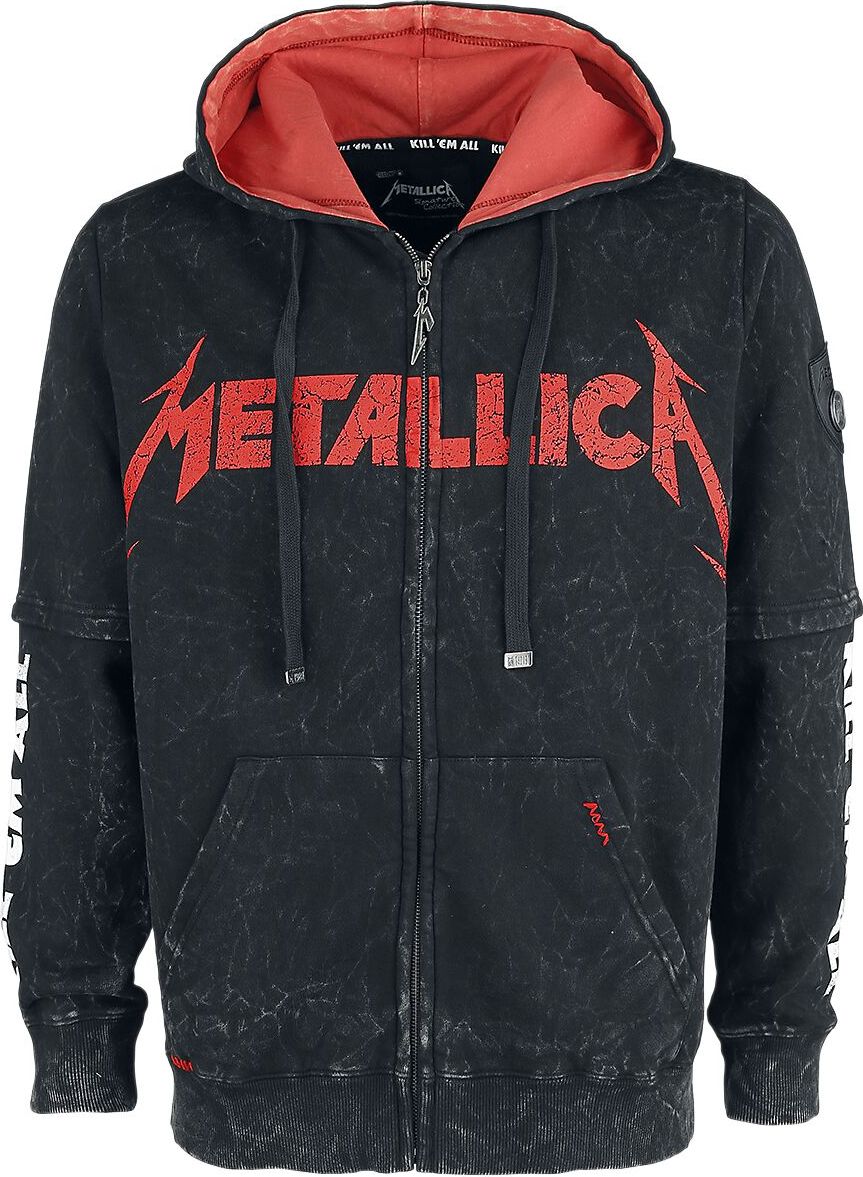 Metallica EMP Signature Collection Mikina s kapucí na zip černá - RockTime.cz