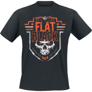 Flat Black Defiant Alliance Tričko černá - RockTime.cz