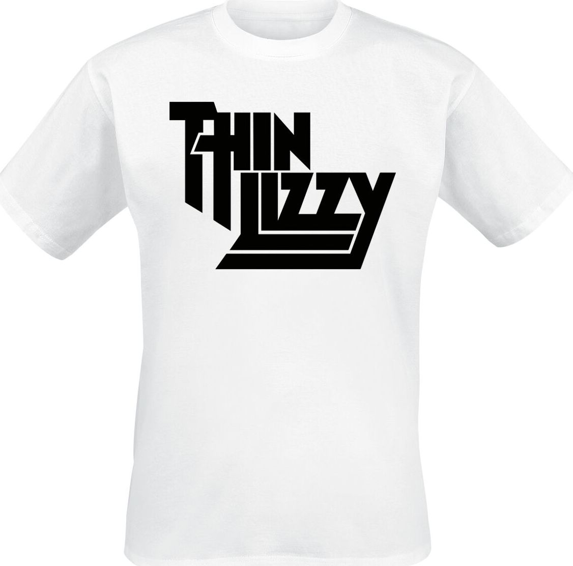 Thin Lizzy Classic Stacked Logo Tričko bílá - RockTime.cz