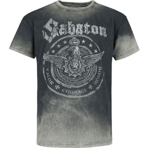 Sabaton Valor Courage Honor Tričko charcoal - RockTime.cz