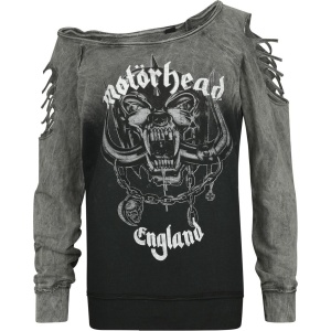 Motörhead Logo England Dámská mikina šedá - RockTime.cz