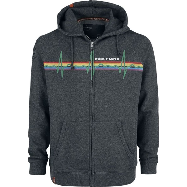 Pink Floyd EMP Signature Collection Mikina s kapucí na zip tmavě prošedivělá - RockTime.cz