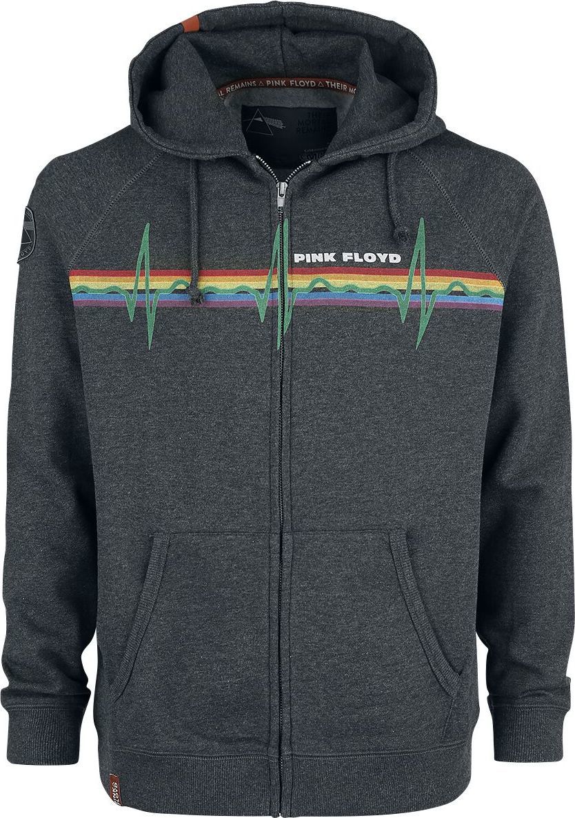 Pink Floyd EMP Signature Collection Mikina s kapucí na zip tmavě prošedivělá - RockTime.cz