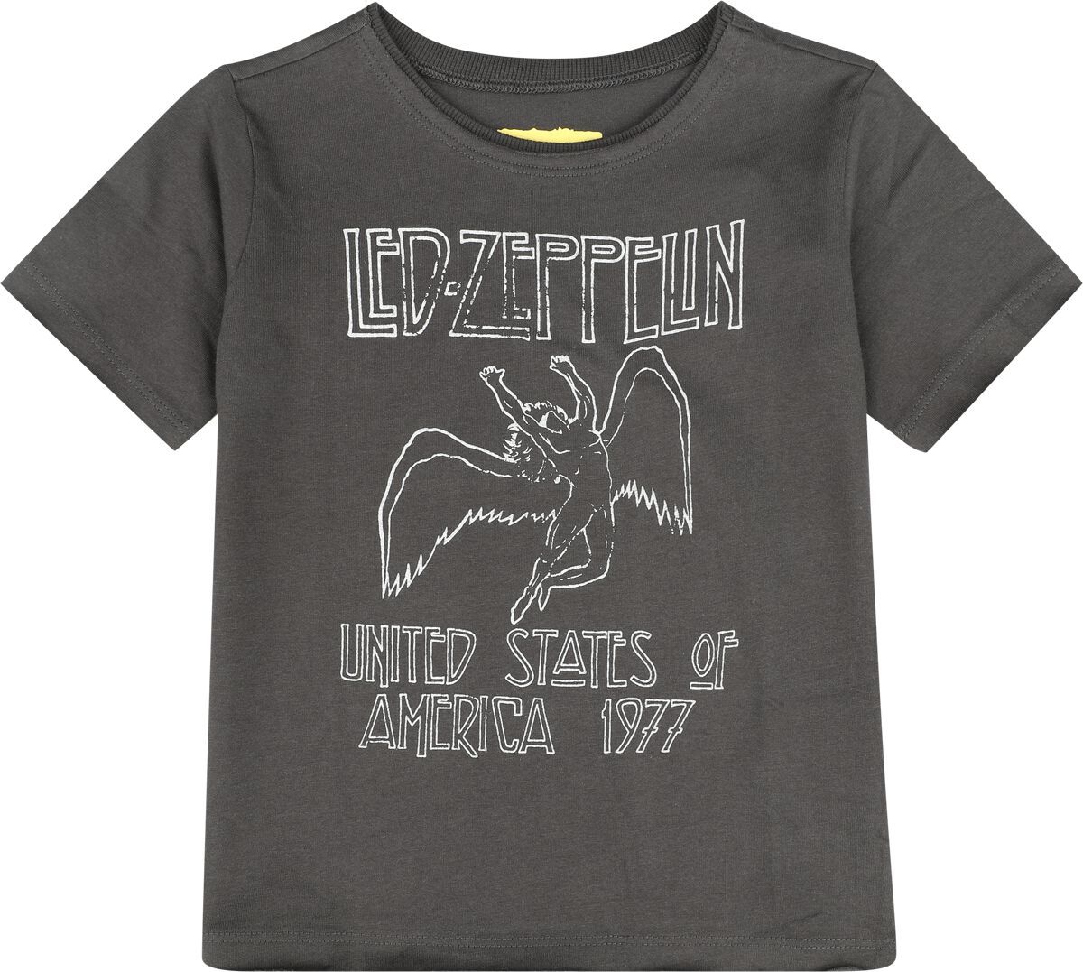 Led Zeppelin Amplified Collection - Kids - US 77 Tour detské tricko charcoal - RockTime.cz