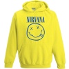 Nirvana Kids - Logo detská mikina s kapucí žlutá - RockTime.cz