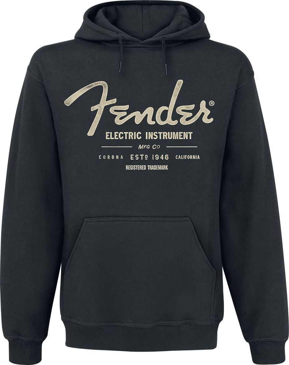 Fender Electric Instrument Mikina s kapucí černá - RockTime.cz