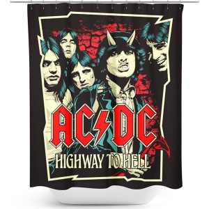 AC/DC Highway To Hell sprchový záves vícebarevný - RockTime.cz