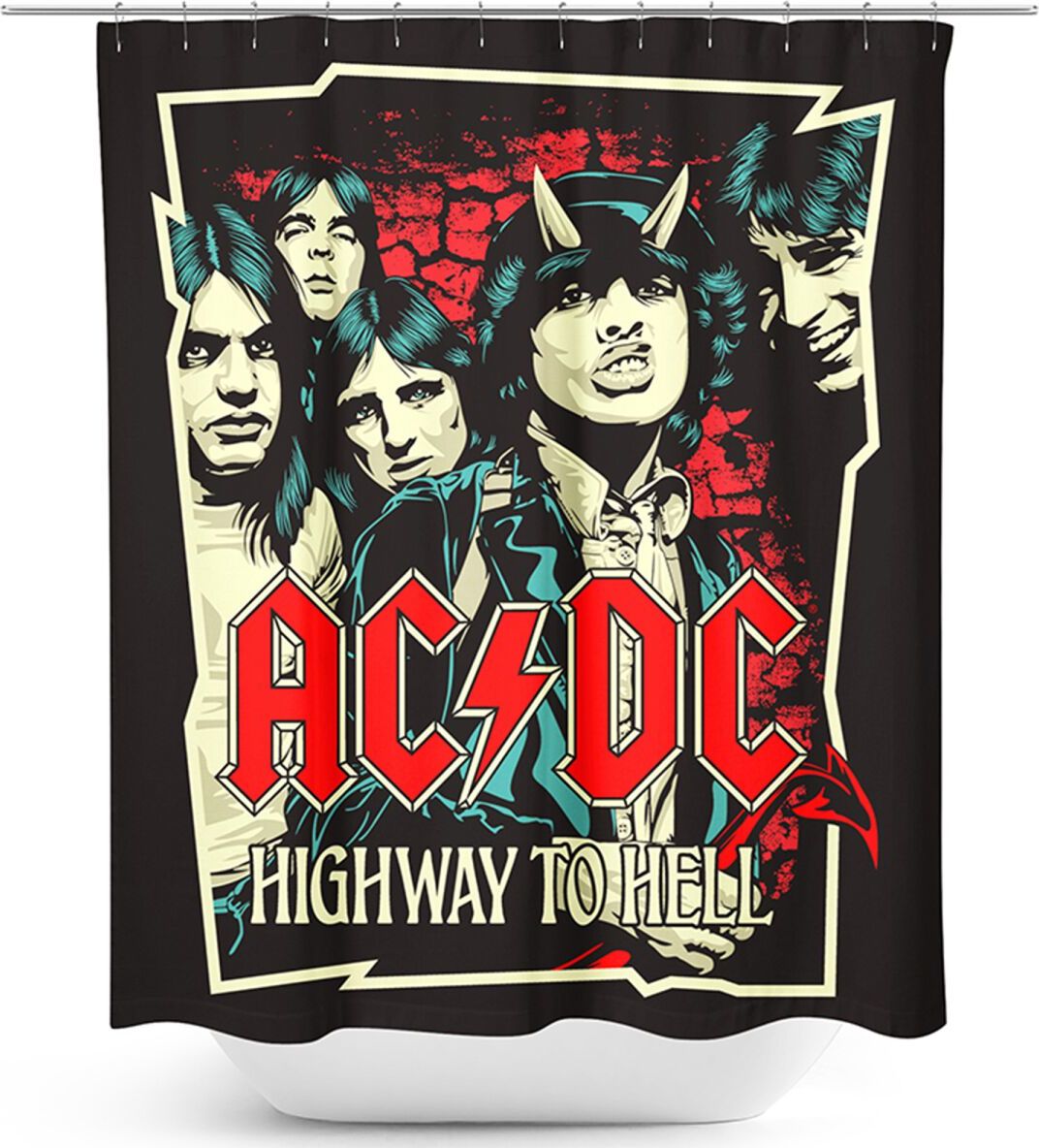 AC/DC Highway To Hell sprchový záves vícebarevný - RockTime.cz