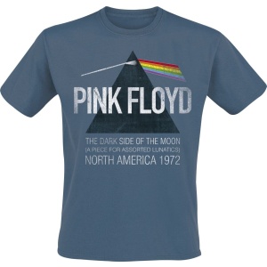 Pink Floyd North America 1972 Tričko modrá - RockTime.cz