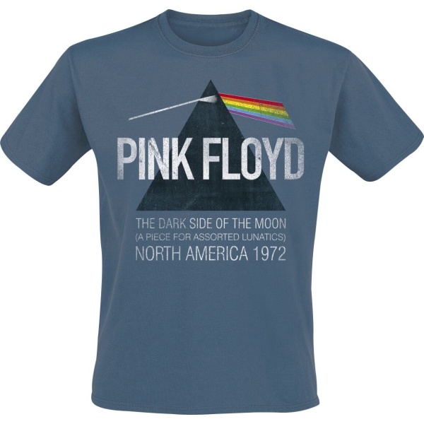 Pink Floyd North America 1972 Tričko modrá - RockTime.cz