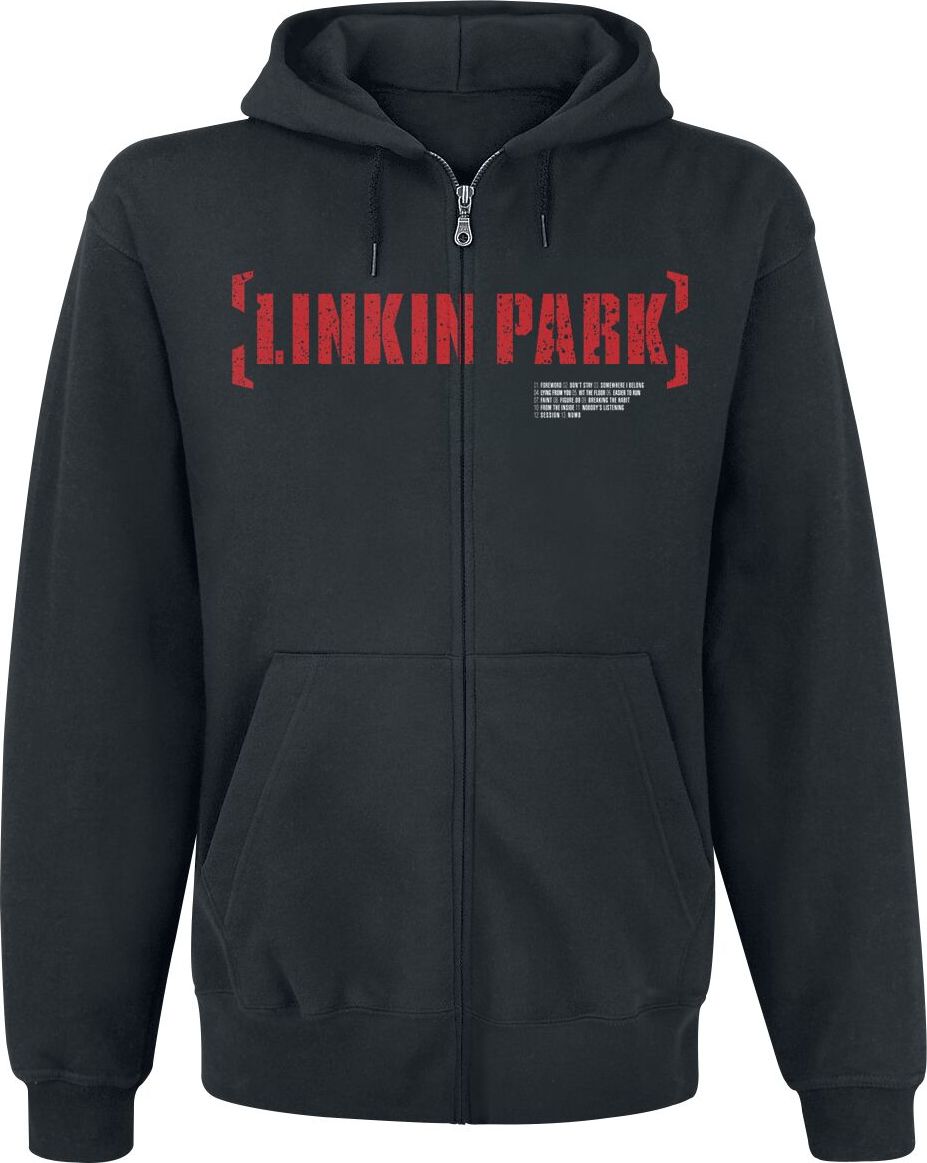 Linkin Park Meteora Red Mikina s kapucí na zip černá - RockTime.cz