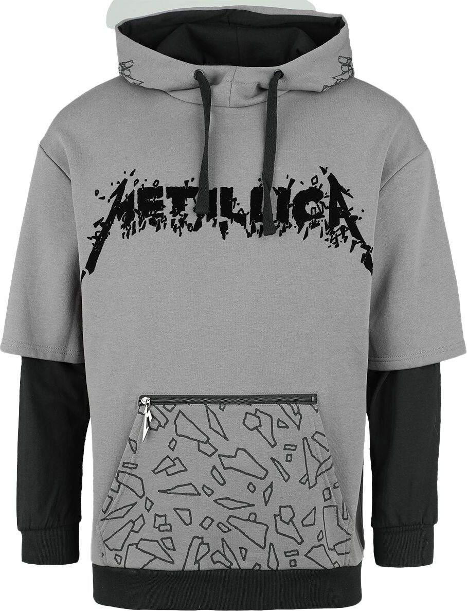 Metallica EMP Signature Collection Mikina s kapucí šedá/cerná - RockTime.cz