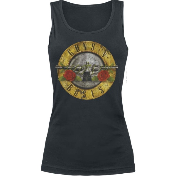 Guns N' Roses Distressed Bullet Dámský top černá - RockTime.cz