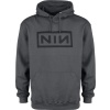 Nine Inch Nails Classic Black Logo Mikina s kapucí charcoal - RockTime.cz