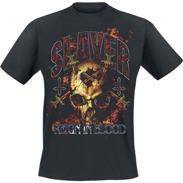 Slayer Reign Sword Skull Tričko černá - RockTime.cz