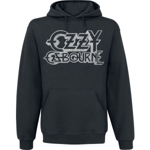 Ozzy Osbourne Vintage Logo Mikina s kapucí černá - RockTime.cz