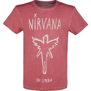 Nirvana In Utero Tričko červená - RockTime.cz