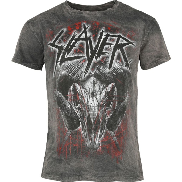 Slayer Mongo Logo Tričko charcoal - RockTime.cz