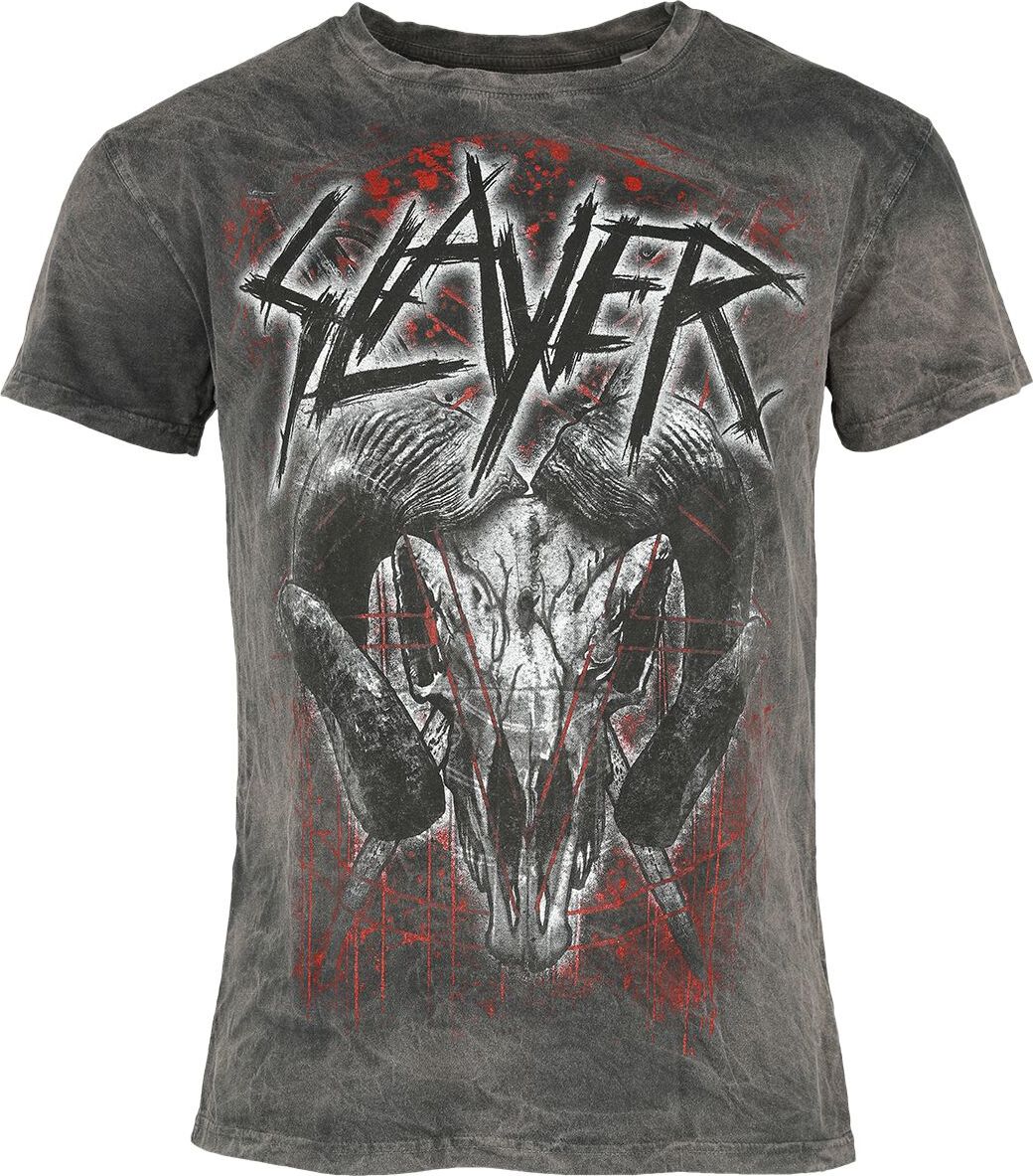 Slayer Mongo Logo Tričko charcoal - RockTime.cz