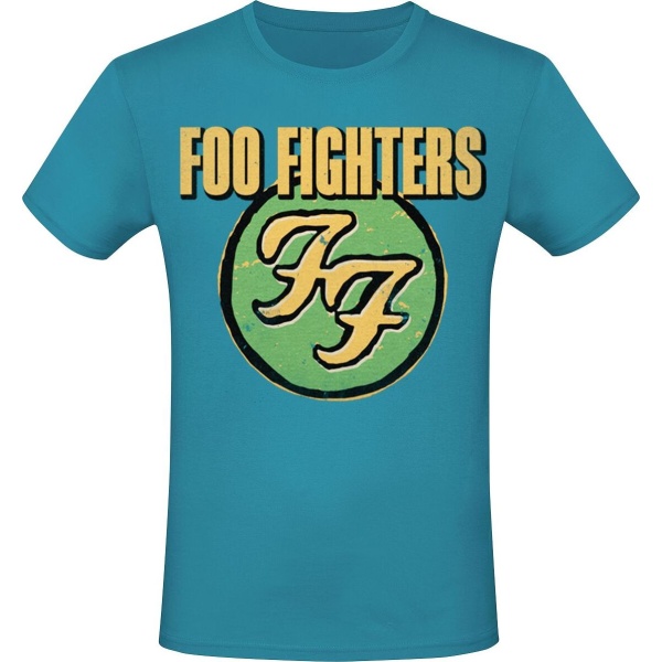 Foo Fighters Logo Tričko modrá - RockTime.cz