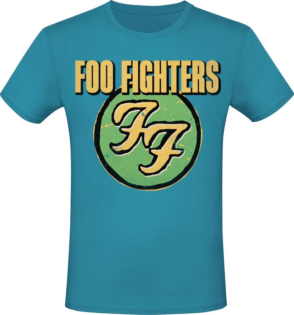 Foo Fighters Logo Tričko modrá - RockTime.cz