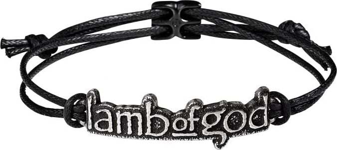 Lamb Of God Logo náramek černá - RockTime.cz