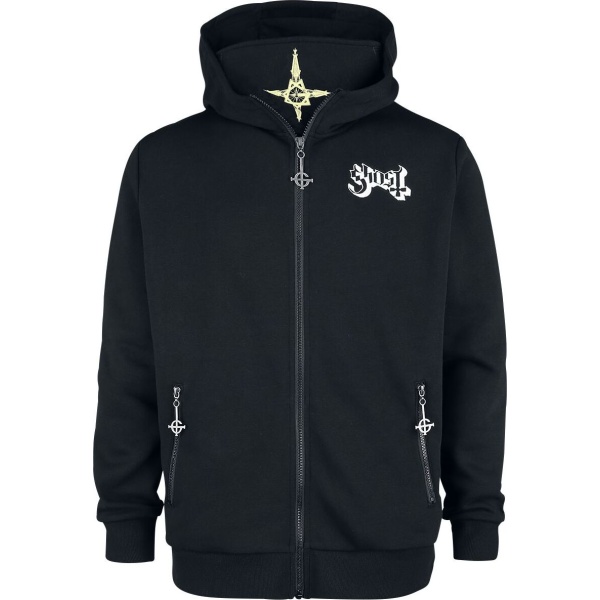 Ghost EMP Signature Collection Mikina s kapucí na zip černá - RockTime.cz