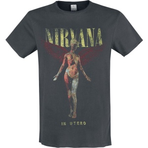 Nirvana Amplified Collection - In Utero Tričko charcoal - RockTime.cz