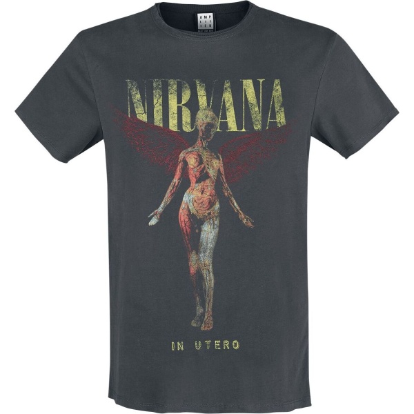 Nirvana Amplified Collection - In Utero Tričko charcoal - RockTime.cz