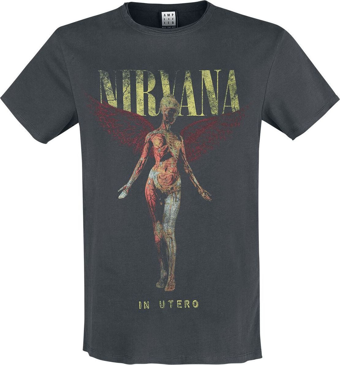 Nirvana Amplified Collection - In Utero Tričko charcoal - RockTime.cz