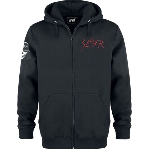 Slayer Sword Skull Mikina s kapucí na zip černá - RockTime.cz